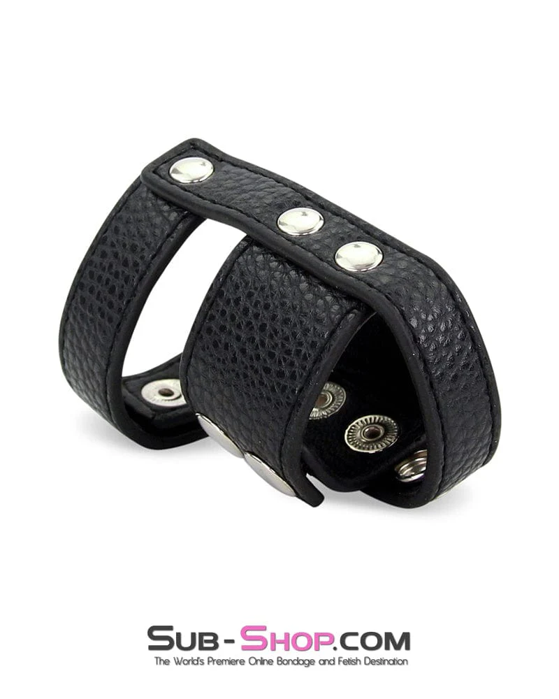 0342M-SIS      Sissy Boi's 1.5" Ball Stretcher and Cock Straps - Image 3