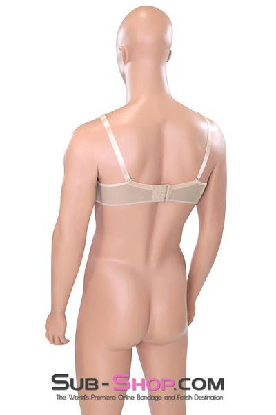 9869RS-SIS      Sissy Feminization Sissy Submissive Lola Pretty Silicone Breast and Nipples Chest Form Enhancers with Open Cup Bra, B Cup - Image 4