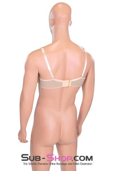 9869RS-SIS      Sissy Feminization Sissy Submissive Lola Pretty Silicone Breast and Nipples Chest Form Enhancers with Open Cup Bra, B Cup - Image 6