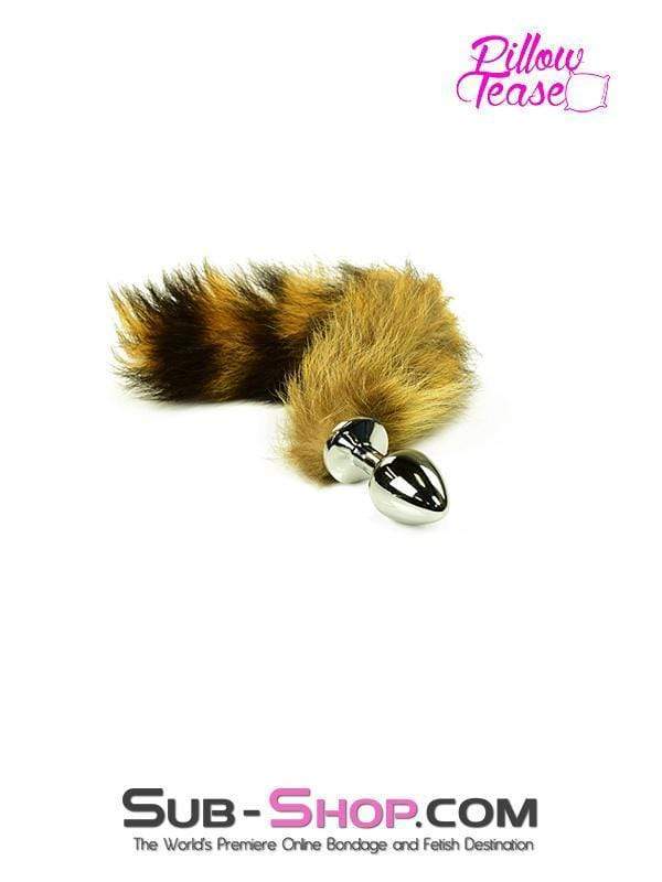 2306HS-SIS      Sissy Good Pet Foxy Furry Tail Steel Butt Plug - Image 2