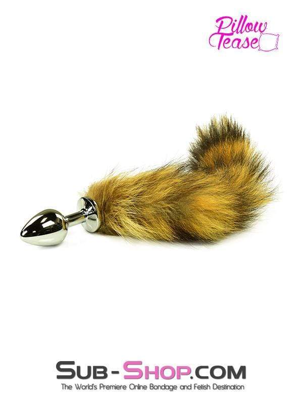 2306HS-SIS      Sissy Good Pet Foxy Furry Tail Steel Butt Plug - Image 4