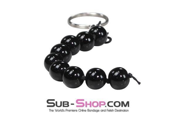 0351DL-SIS Sissy Mini Black Anal Beads