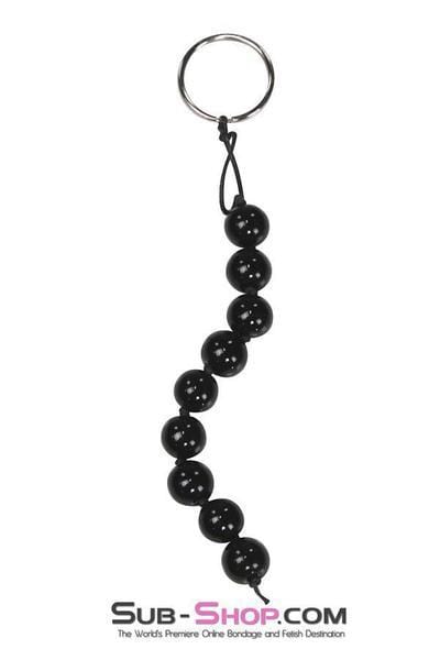 0351DL-SIS Sissy Mini Black Anal Beads - Image 2