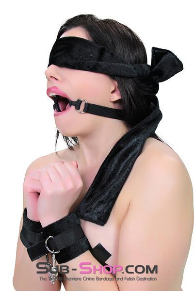 0806M-SIS    Sissy Slave Minx Sissy Submissive Locking 2" Wide Black Silicone Comfort Ring Gag - Image 14