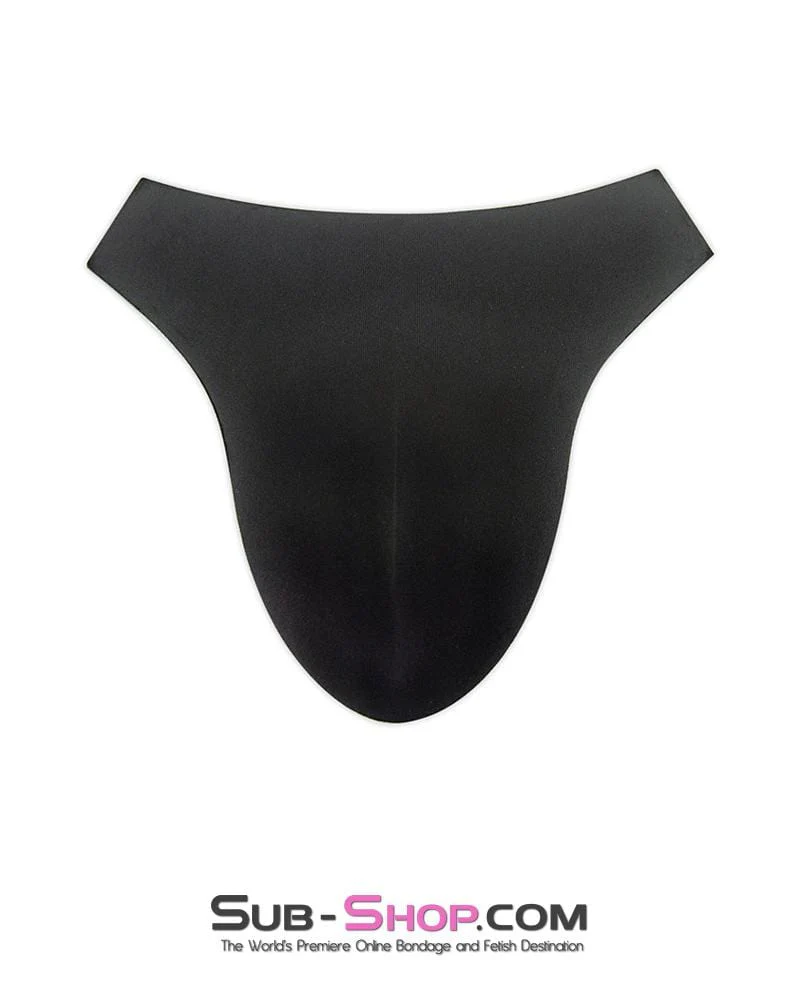 8825AE Sissy Slave Pussy Black Padded Fake Vagina Panty Insert - Image 3