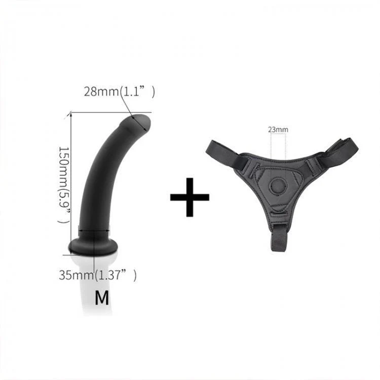 6171M-SIS      Sissy Slave Tart Pegger Strap On Silicone Dildo Dominant Female and Soft Harness Set - Image 13