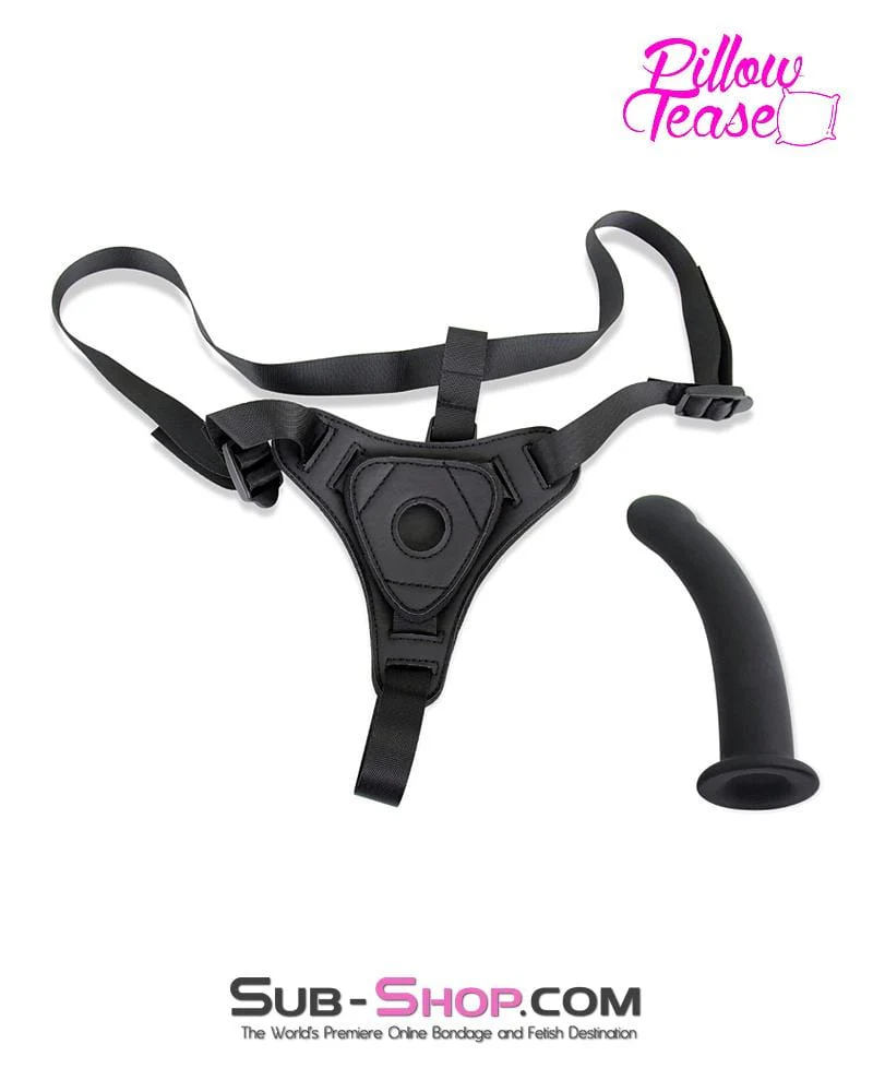 6171M-SIS      Sissy Slave Tart Pegger Strap On Silicone Dildo Dominant Female and Soft Harness Set - Image 3