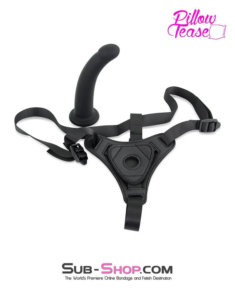 6171M-SIS      Sissy Slave Tart Pegger Strap On Silicone Dildo Dominant Female and Soft Harness Set - Image 9
