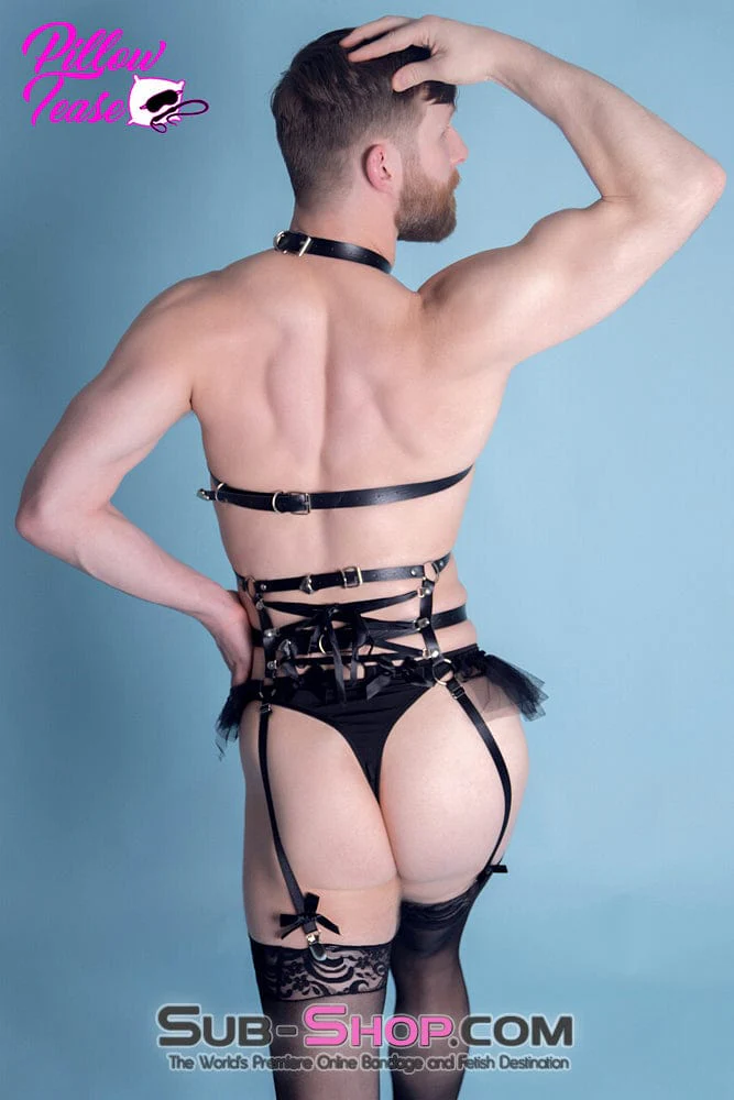 2353DL-SIS      Sissy Slaveboy's Crossdressing Bondage Body Forced Feminization Fantasy Dominant Woman Harness Kit - Image 8