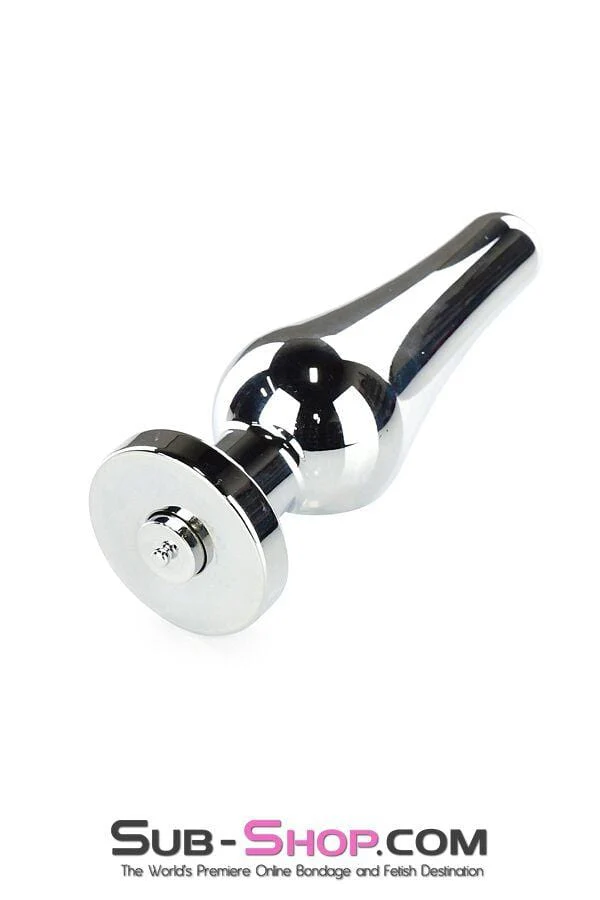 9796M-SIS Sissy Submissive Electro-Stim Classic Tapered Steel Butt Plug - Image 4
