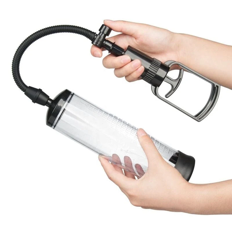 7342M-SIS Sissy Tease Penis Enlarger Pump, Trigger Vacuum - Image 5