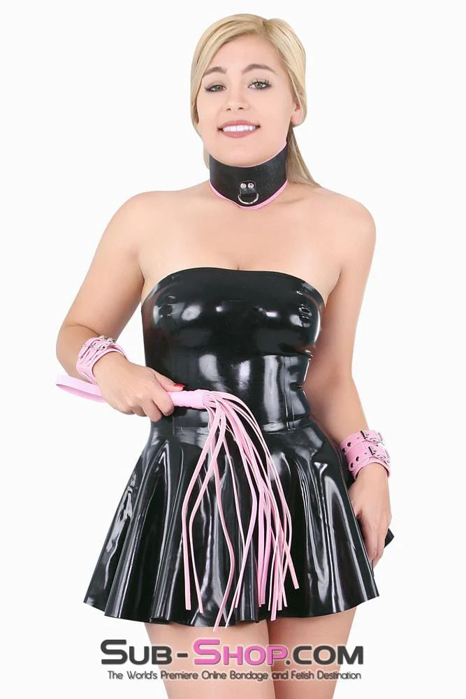 1479DL ✨ Pretty Pink Whip 18” Leatherette Beginner’s Flogger Whip BLACK FRIDAY PREVIEW✨ - Image 7