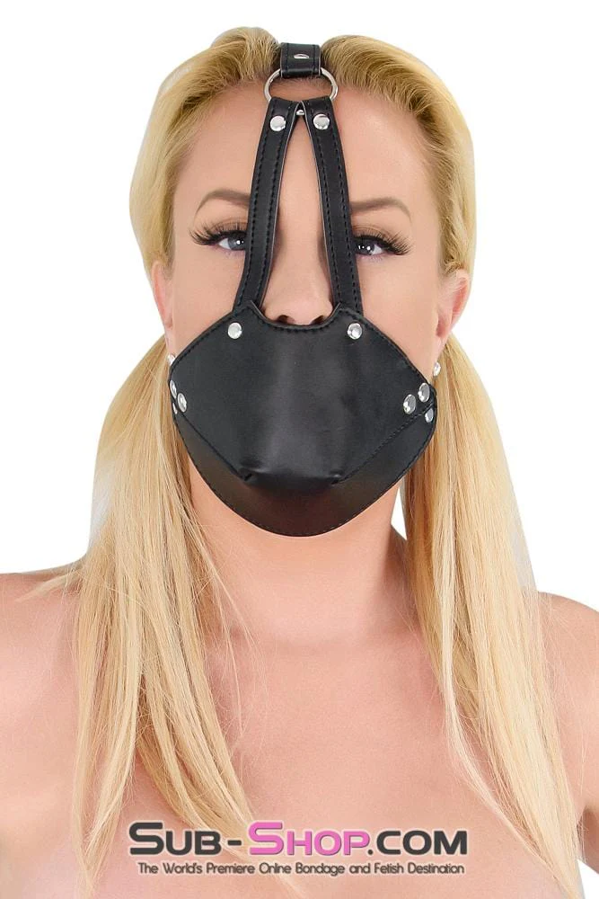 7875DL Slave Muzzle Ball Gag Trainer Set - Image 3