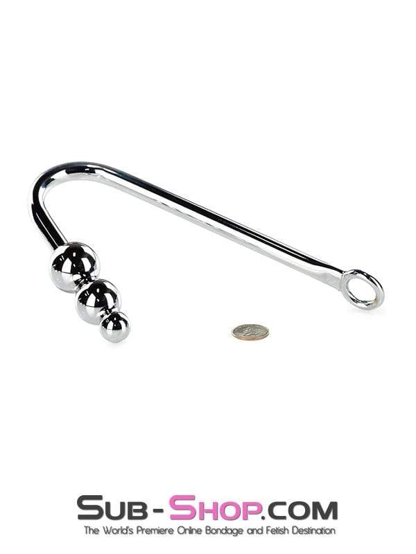 0500HS-SIS Slut Training Steel Graduated Ball Tip Vaginal or Anal Hook with Tie Ring - Image 10