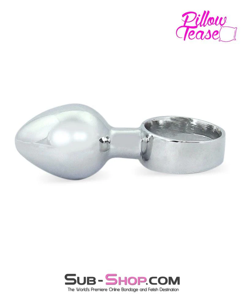0353E Small Chrome Butt Plug Ring - LAST CHANCE - Final Closeout! - Image 3