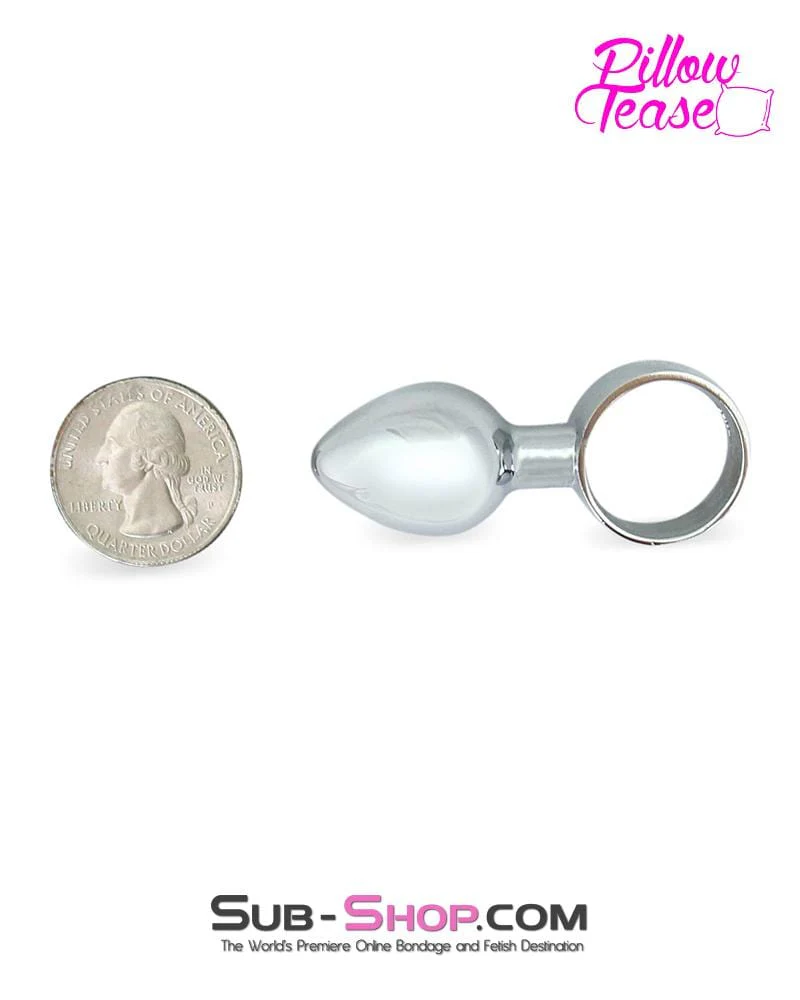 0353E Small Chrome Butt Plug Ring - LAST CHANCE - Final Closeout! - Image 4