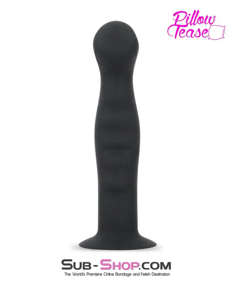 0359E      Small Ripple Silicone Pegging Dildo - Image 5