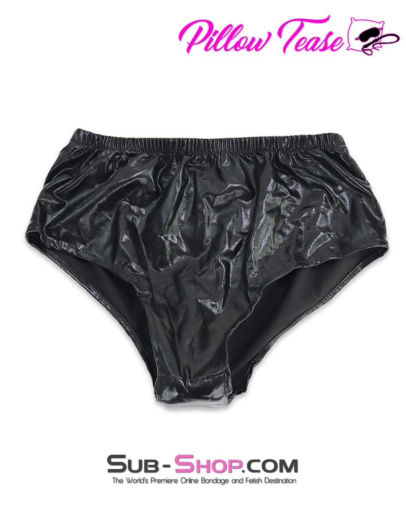 3499DL Spandex Butt Plug Pants with Large Black Anal Plug - Image 7