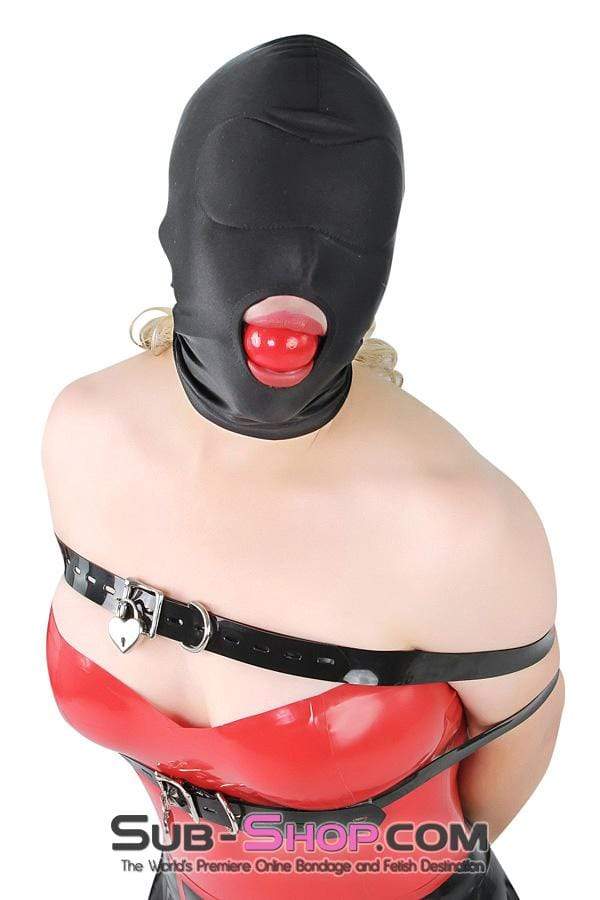 1698DL      Spandex Open Mouth Trainer Hood with Sewn In Blindfold - Image 5