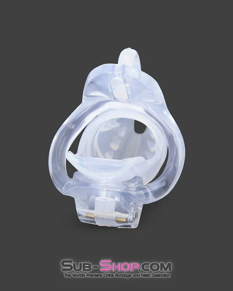 1388AR Spiked Short Cock Blocker High Security Locking Male Chastity Device - Image 2