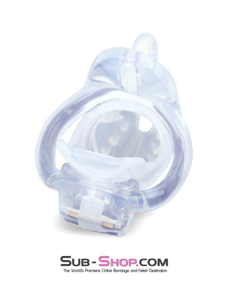 1388AR Spiked Short Cock Blocker High Security Locking Male Chastity Device - Image 3