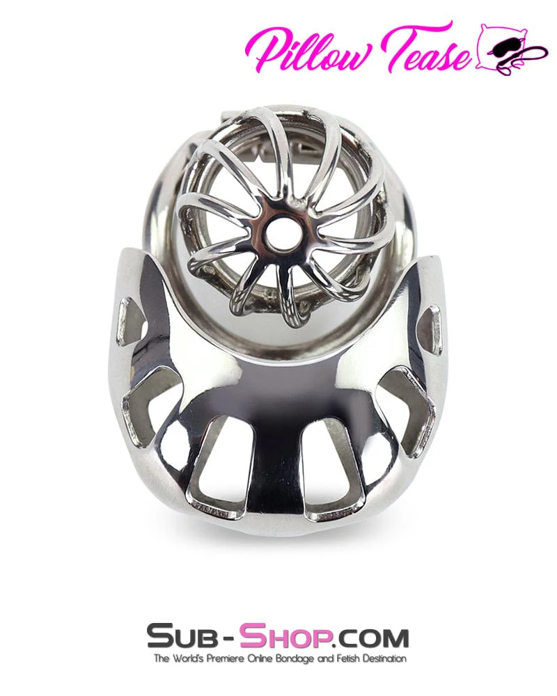 0974AR      Steel Ball Trap Wire Teasing Cock Cage Chastity - Image 7