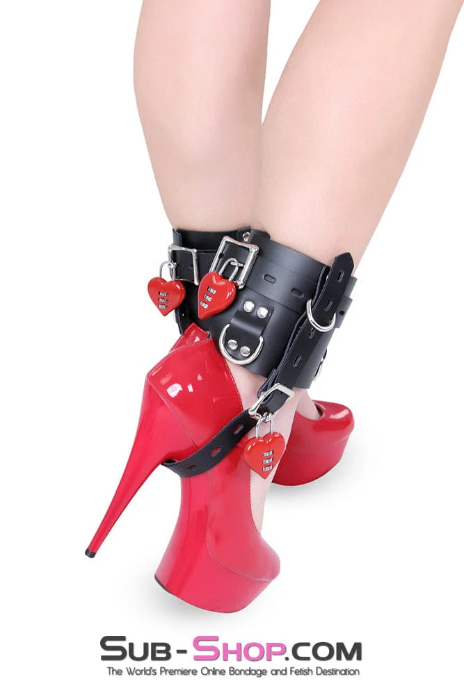 6790A Stiletto Prisoner Wide Locking Shoe Cuffs - Image 13