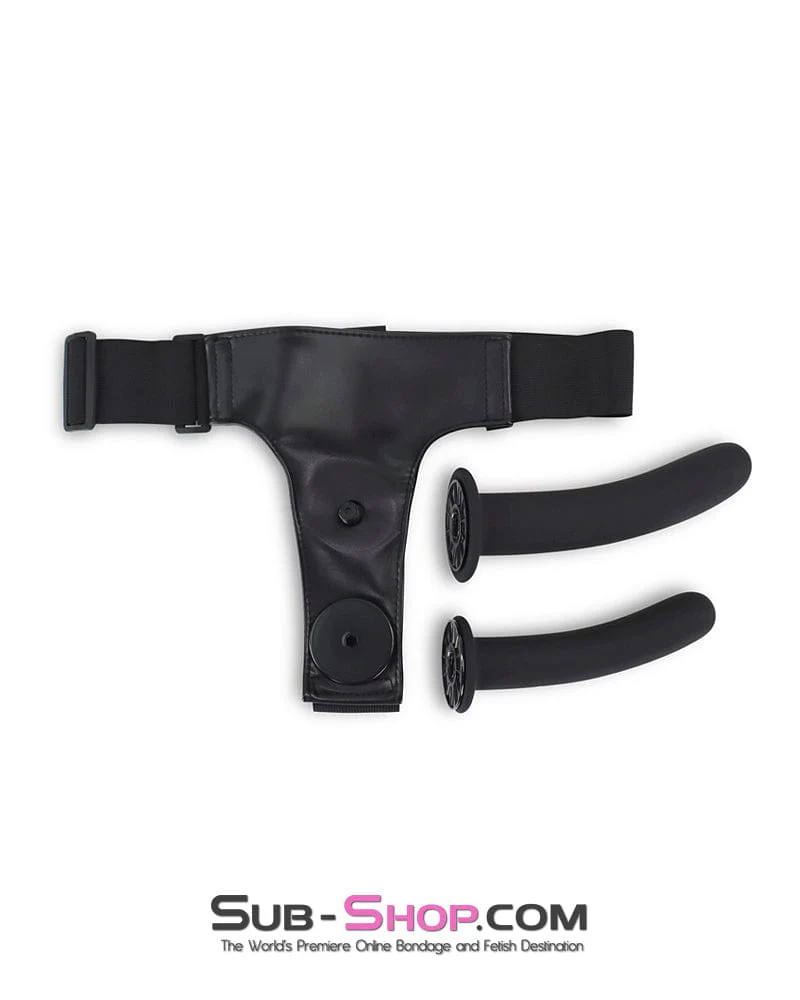 1733DL Strap-On Realistic Dildo Harness with Inside Dildo - Image 6