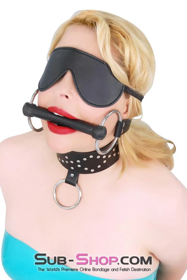 4718RS Studded Submissive Collar with Leash Set - LAST CHANCE - Final Closeout! - Image 14