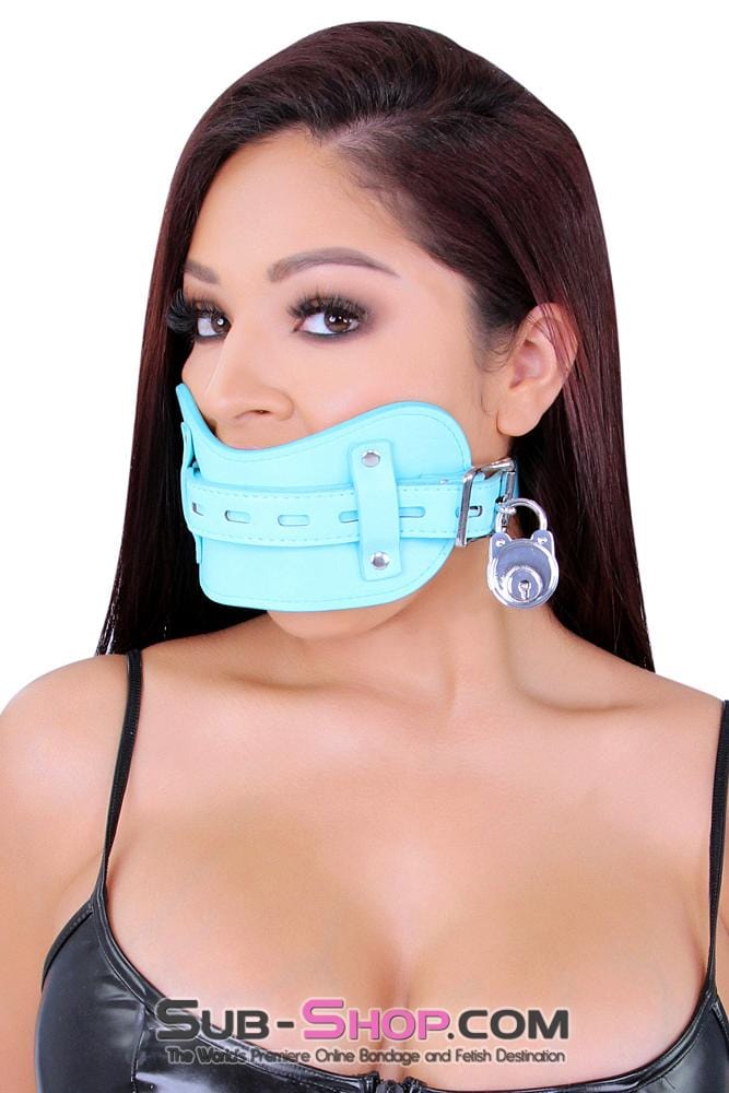 1322MQ Stuff It Good Locking Tiffany Muffler Panel Strap Stuffed Ball Gag - Image 13