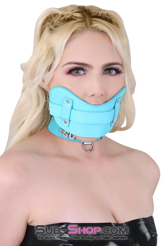 1322MQ Stuff It Good Locking Tiffany Muffler Panel Strap Stuffed Ball Gag - Image 3