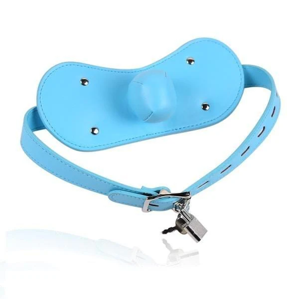 1322MQ Stuff It Good Locking Tiffany Muffler Panel Strap Stuffed Ball Gag - Image 4