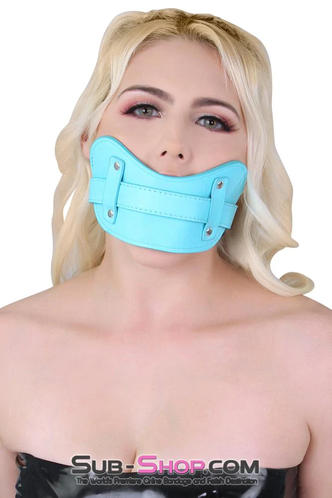 1322MQ Stuff It Good Locking Tiffany Muffler Panel Strap Stuffed Ball Gag - Image 5