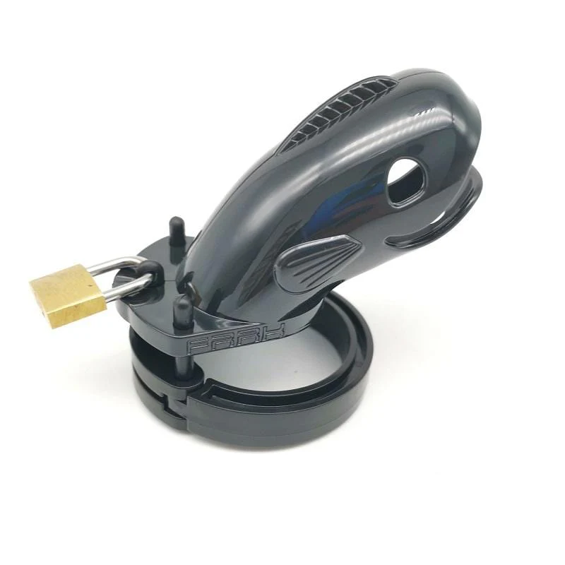 1683AR Black Locking Male Chastity Cage 🔥 FINAL CLEARANCE – Last Chance!