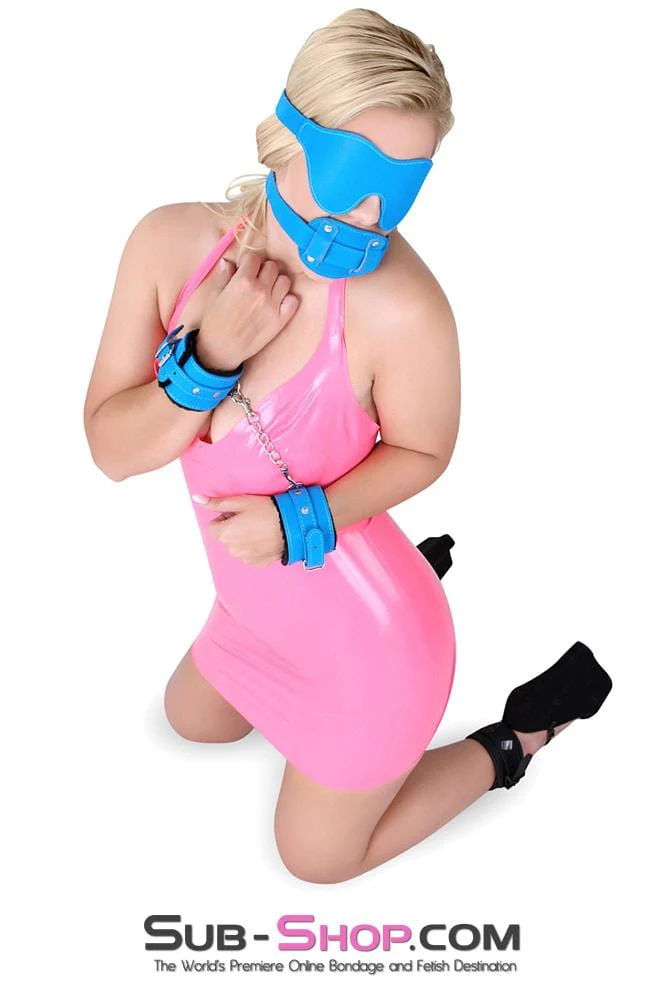 5738MQ Tantric Blue Lover's Mask Blindfold - Image 4