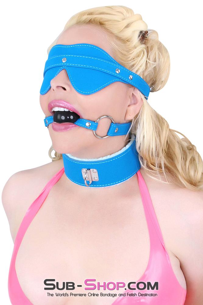 8927MQ      Tantric Blue Sensual Surprises Buckling Blindfold Lovers Mask - Image 2