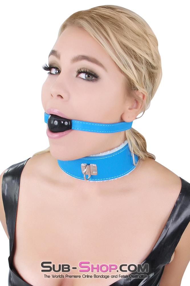 8845MQ <b>BOGO!</b> Tantric Blue Strap Beginner Rubber Ball Gag - Image 28