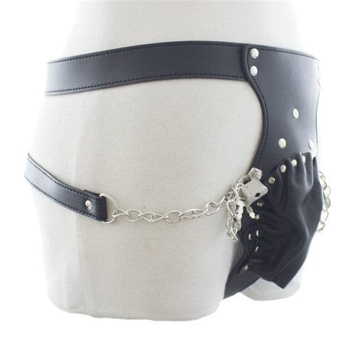 6837M The Cock Locker Male Locking Penis Pouch Chastity Belt - Image 11