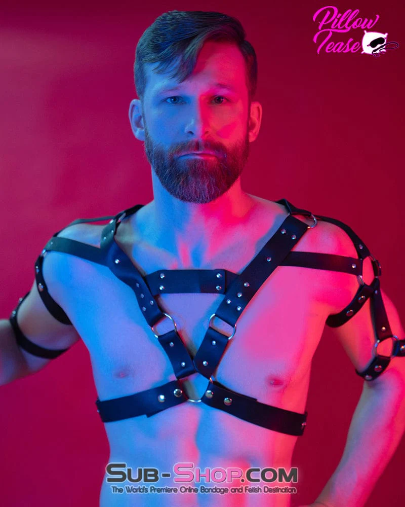 7901DL The Gladiator Male Chest Bondage Harness