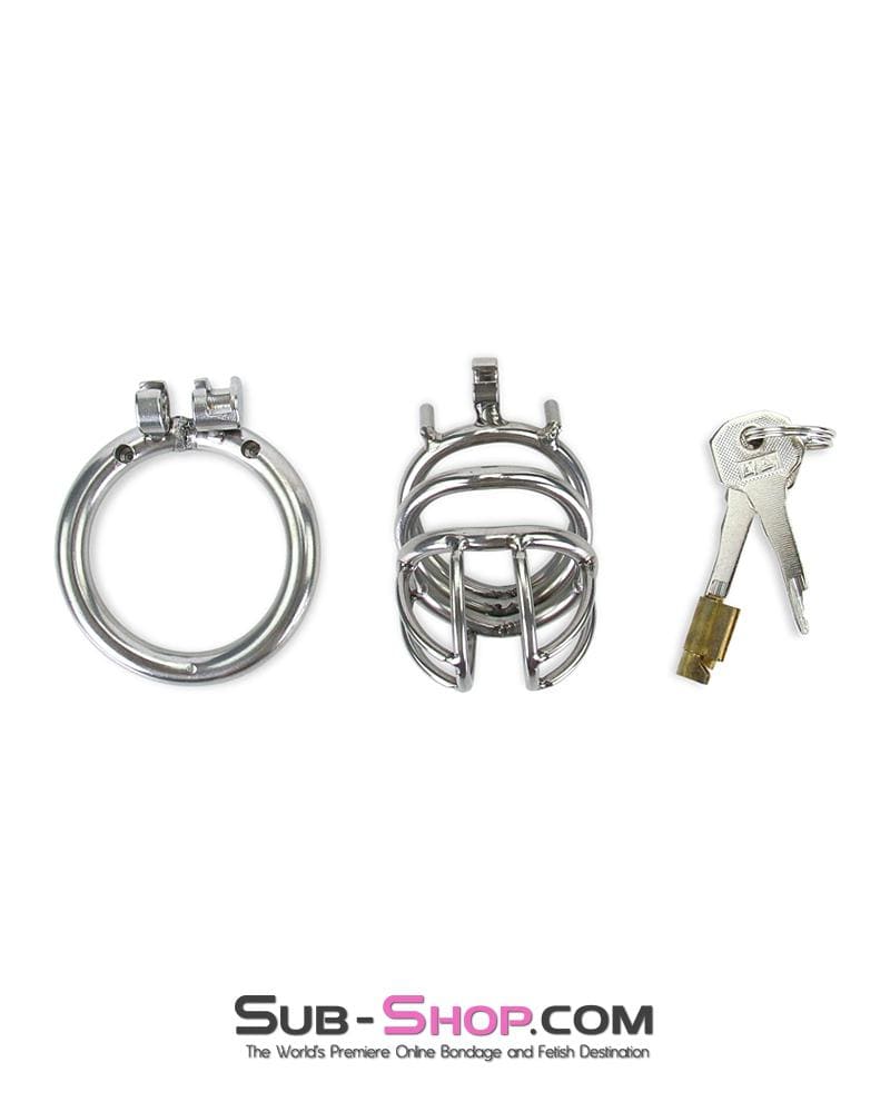 6982RS The Observatory High Security Tumbler Style Locking Steel Male Chastity Device - Image 9