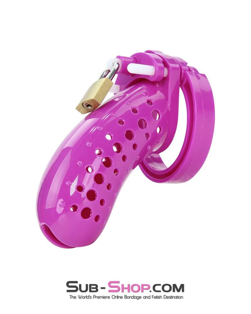 1603AR The Stockade Purple Cage Male Chastity Device - MEGA Deal - Image 3