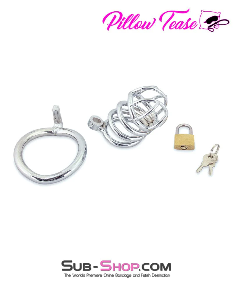 0677M      The Wave Stainless Steel Chastity Cage - Image 11
