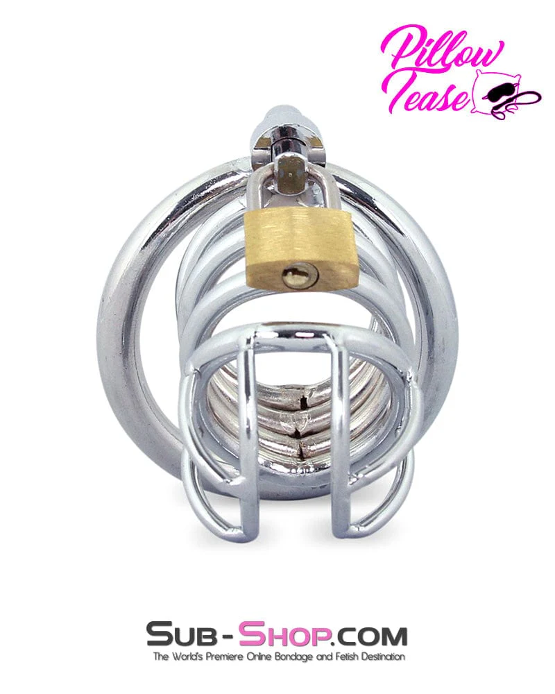 0677M      The Wave Stainless Steel Chastity Cage - Image 5