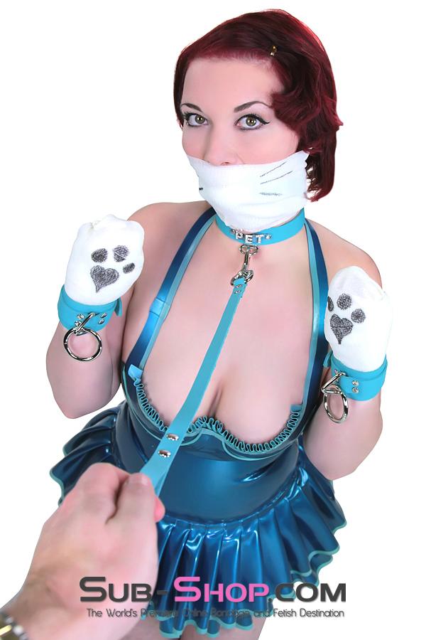4791A Tied & True Diamond Blue Bondage Wrist Cuffs - Image 10