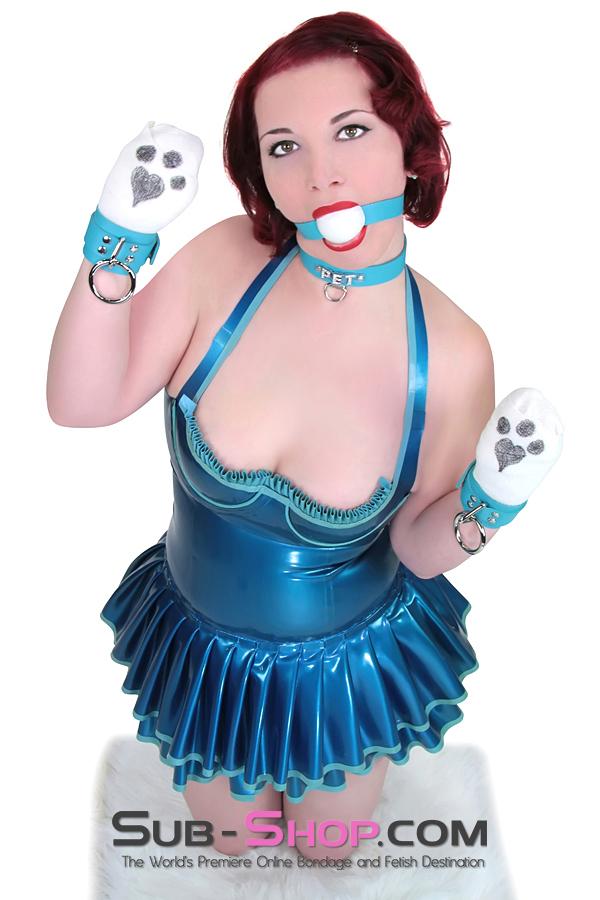 4791A Tied & True Diamond Blue Bondage Wrist Cuffs - Image 14