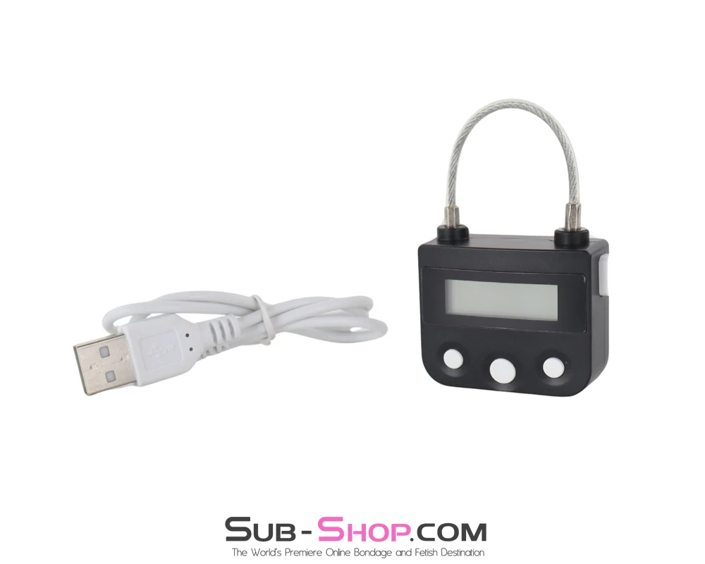2758M Time Lock USB Rechargeable Lock, The Ultimate Self Bondage Lock - Image 2
