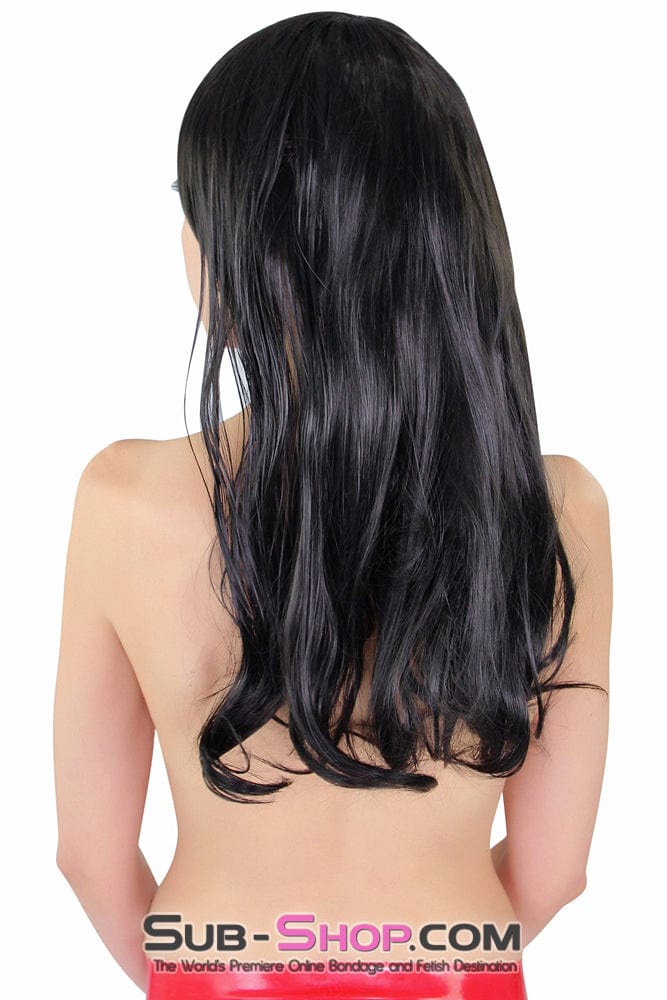 9956AE      Trixie 20" Long Black Straight Wig - Image 2