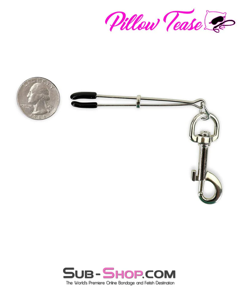 0550M Tweezer Nipple Clamps with Snap Hook Weight Hanging Rings - MEGA Deal