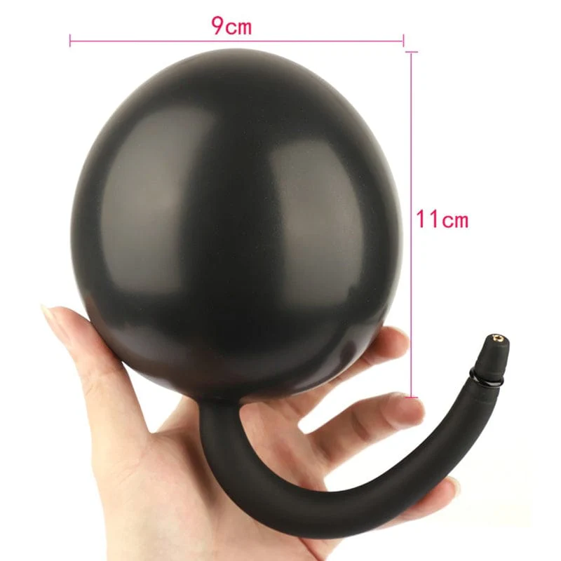 7344M      Vibro Ball Inflatable Silicone Plug with Removeable Hose Pump - Image 8