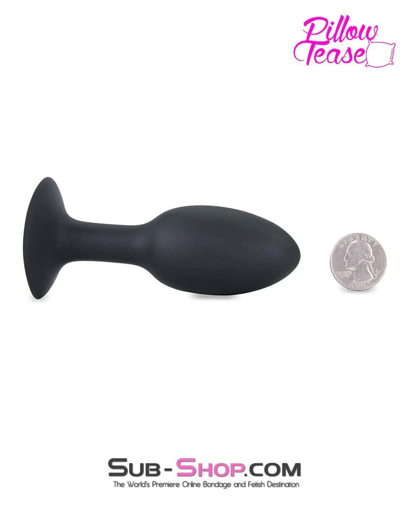 0411E      Vibro Ball Medium Silicone Butt Plug - Image 2